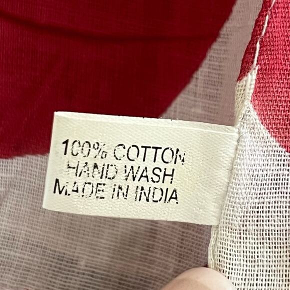 Set of 2 Vintage Handkerchief Bandana Wavy Stars Stripes July 4th Red White Blue - Picture 5 of 8